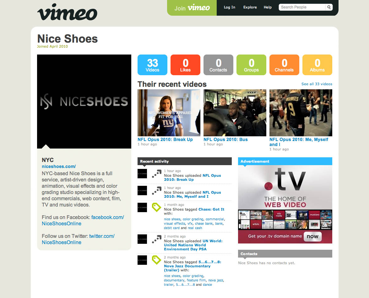 Vimeo: NiceShoes
